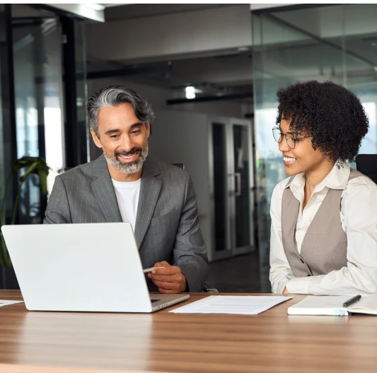 team members working together