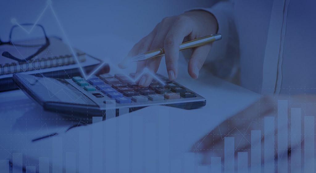 calculator with graph overlays