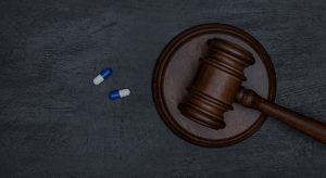 Gavel and pills